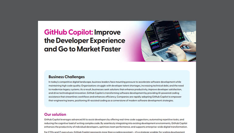 Article GitHub Copilot: Improve the Developer Experience and Go to Market Faster Image
