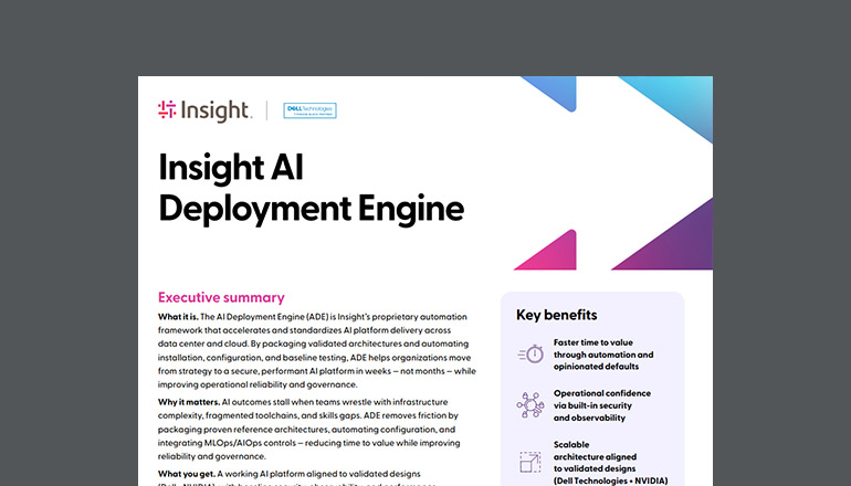 Article Insight AI Deployment Engine | Dell AI Factory  Image