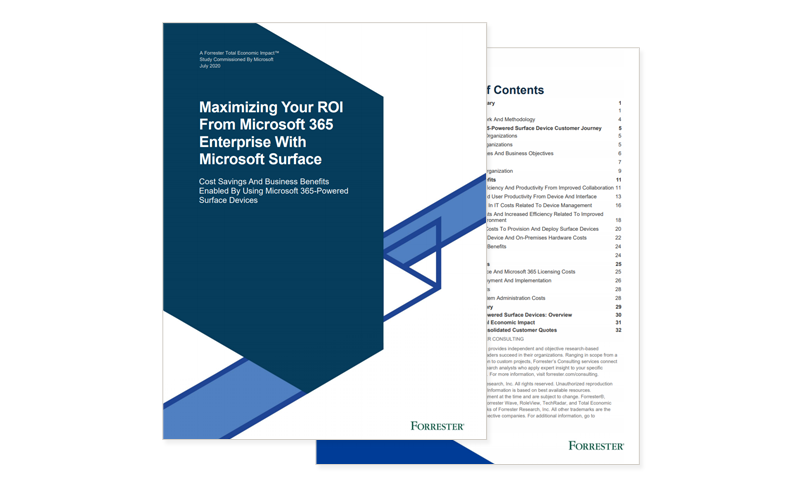 Maximizing Your ROI From Microsoft 365 Enterprise With Microsoft Surface