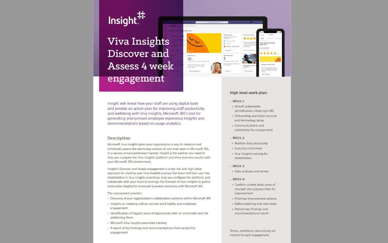 Viva Insights Discover and Assess 4 week engagement Thumb Viva Insights Discover and Assess 4 week engagement Thumb