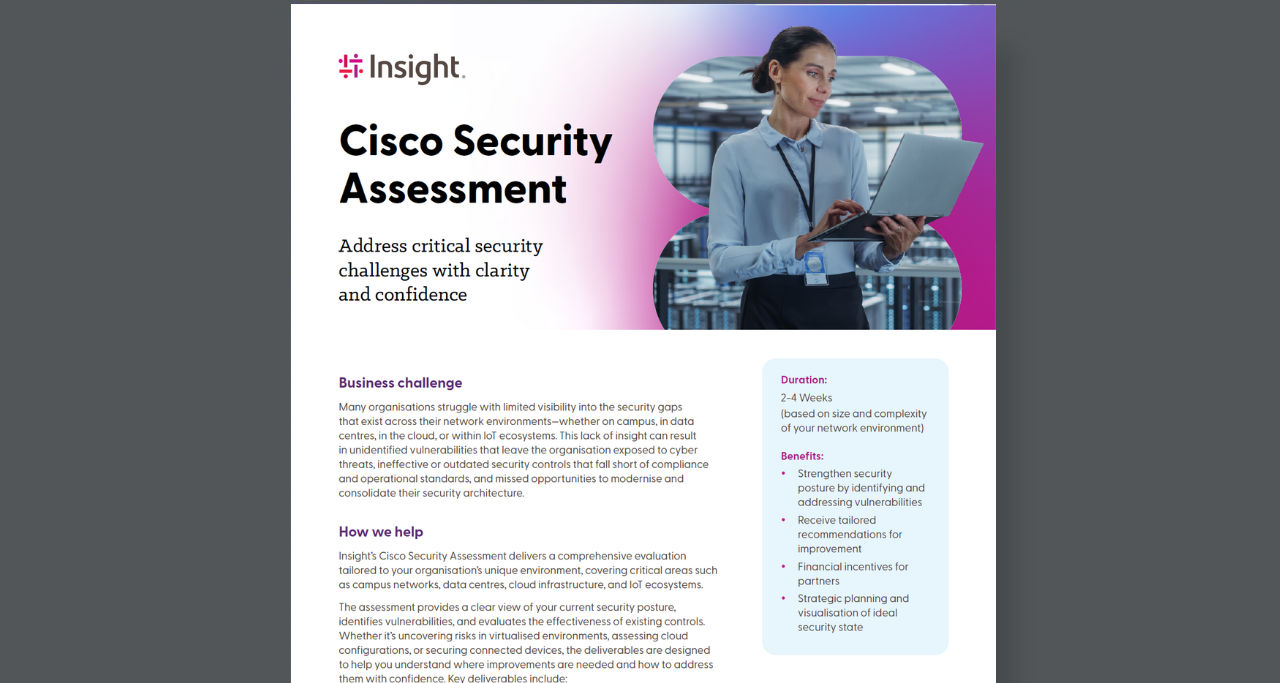 Cisco Security Assessment Thumbnail of asset available to download below
