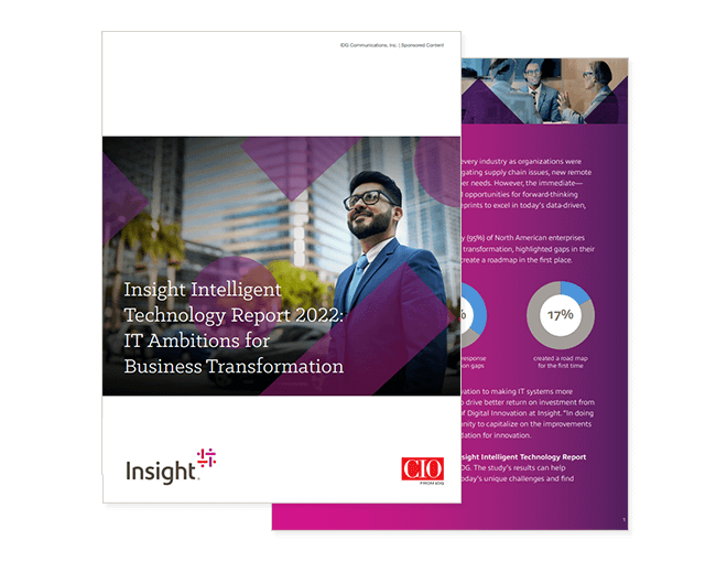 Insight Intelligent Technology Report 2022: IT Ambitions for Business Transformation Thumbnail for Insight Intelligent Technology Report available to download by using the form