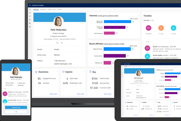 Businesswomen have discussion at desktop computer in office