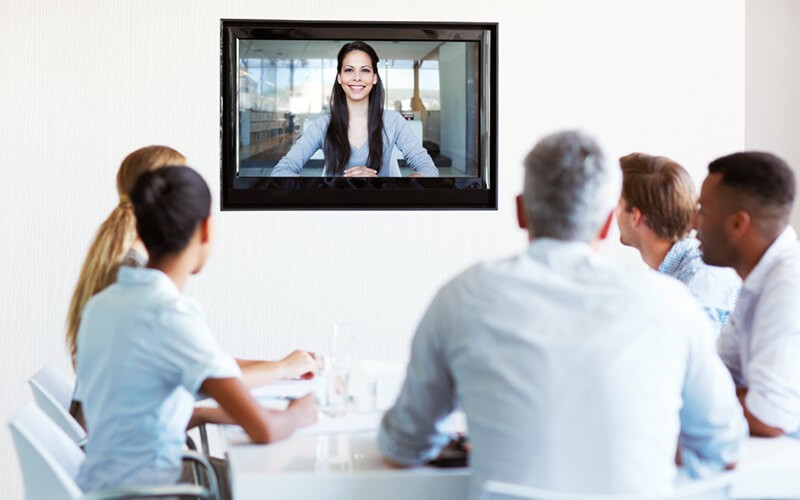 Conference meeting using webinar function