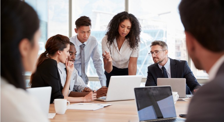 Man working on computer